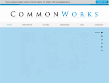 Tablet Screenshot of commonworks.org
